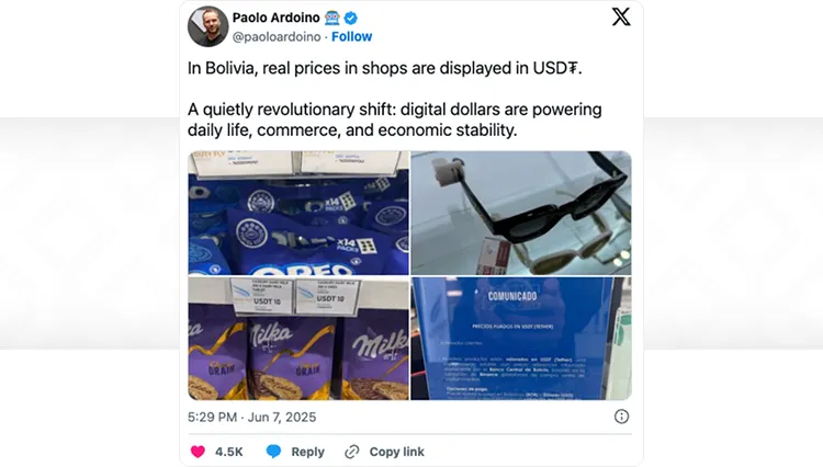 Bolivia Embraces Digital Dollars: USDT Gains Traction in Retail Sector