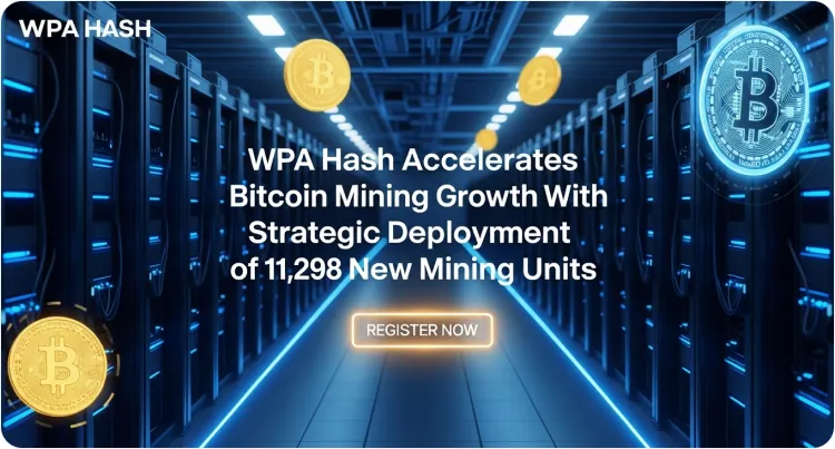 WPA Hash Accelerates Bitcoin Mining Growth With Strategic Deployment of 11,298 New Mining Units