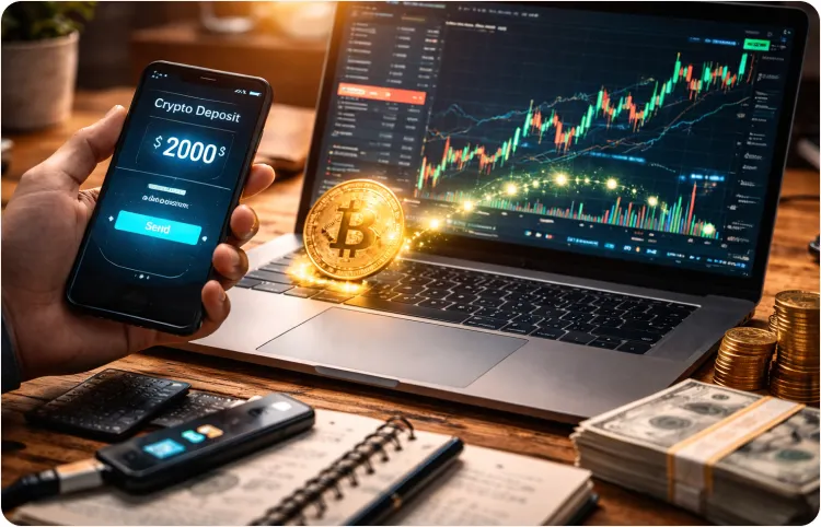 How Traders Fund Forex Accounts Using Crypto Deposits
