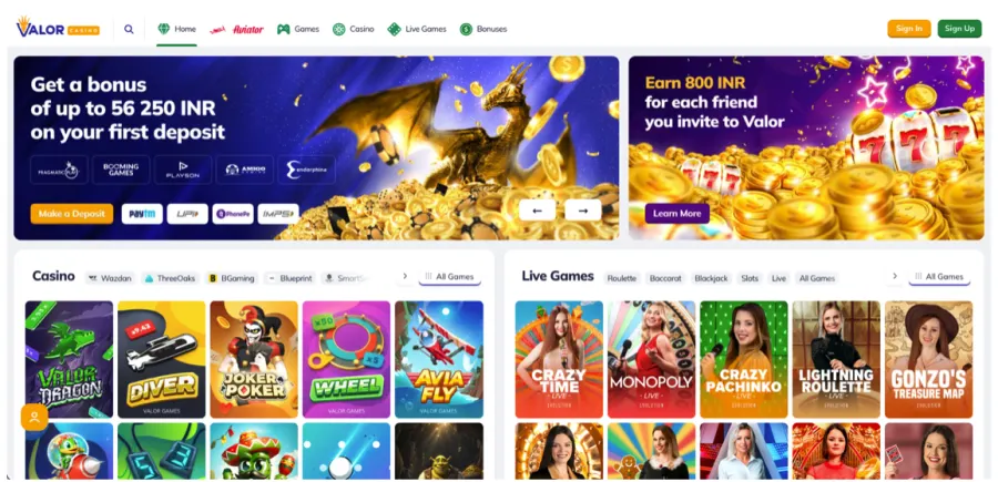 Valor Casino: The Best Place to Play in India