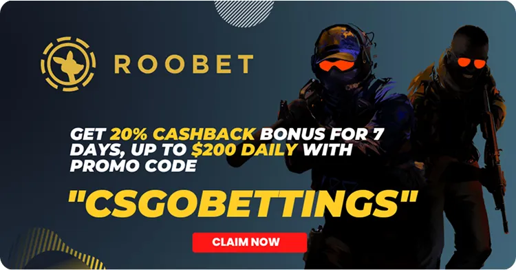 Roobet Promo Code 2025 “CSGOBETTINGS” + Get 20% Cashback Up to $1,400