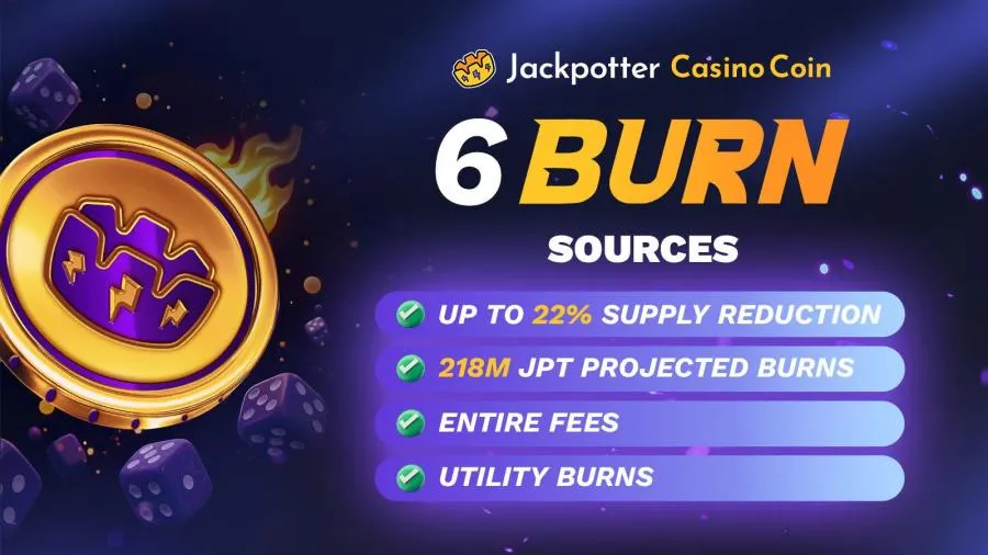 Jackpotter Casino Launches JPT: A Fixed-Supply Token Where Rewards Come From Every Casino Bet