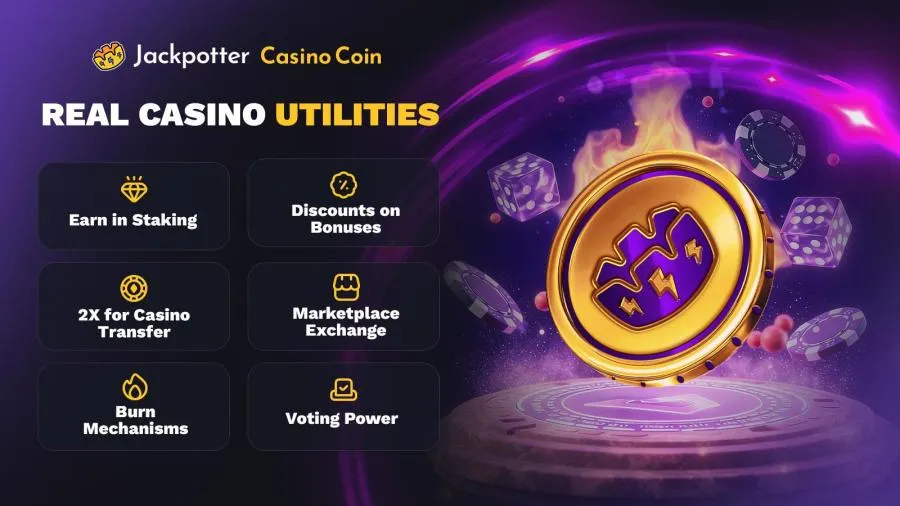 Jackpotter Casino Launches JPT: A Fixed-Supply Token Where Rewards Come From Every Casino Bet