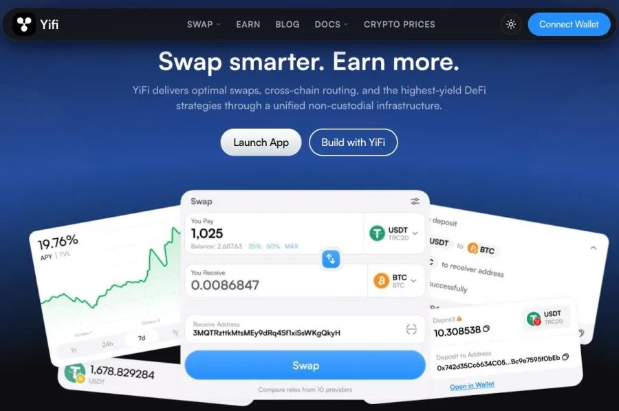 YiFi Review 2026: Private Crypto Swaps and Non-Custodial DeFi Yield