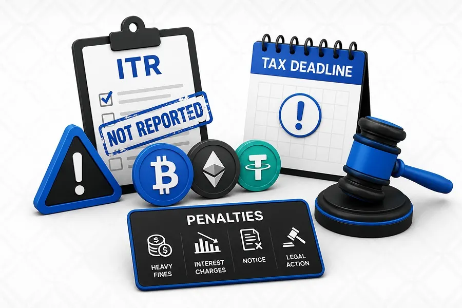 What Happens If You Don't Report Crypto In ITR?