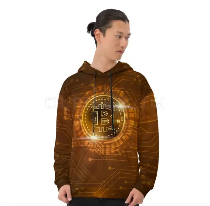 Bitcoin All Over Print Hoodie