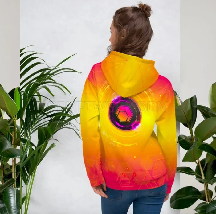 Hex All Over Print Women's Hoodie