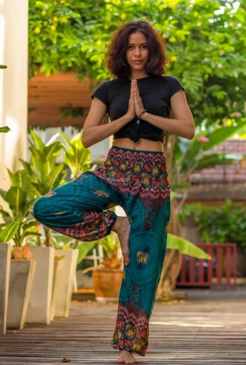 Turquoise Chang Pants