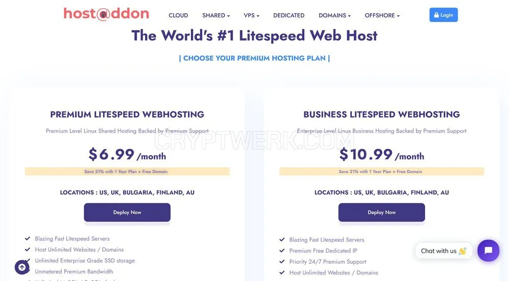 Unlimited Litespeed Shared Hosting
